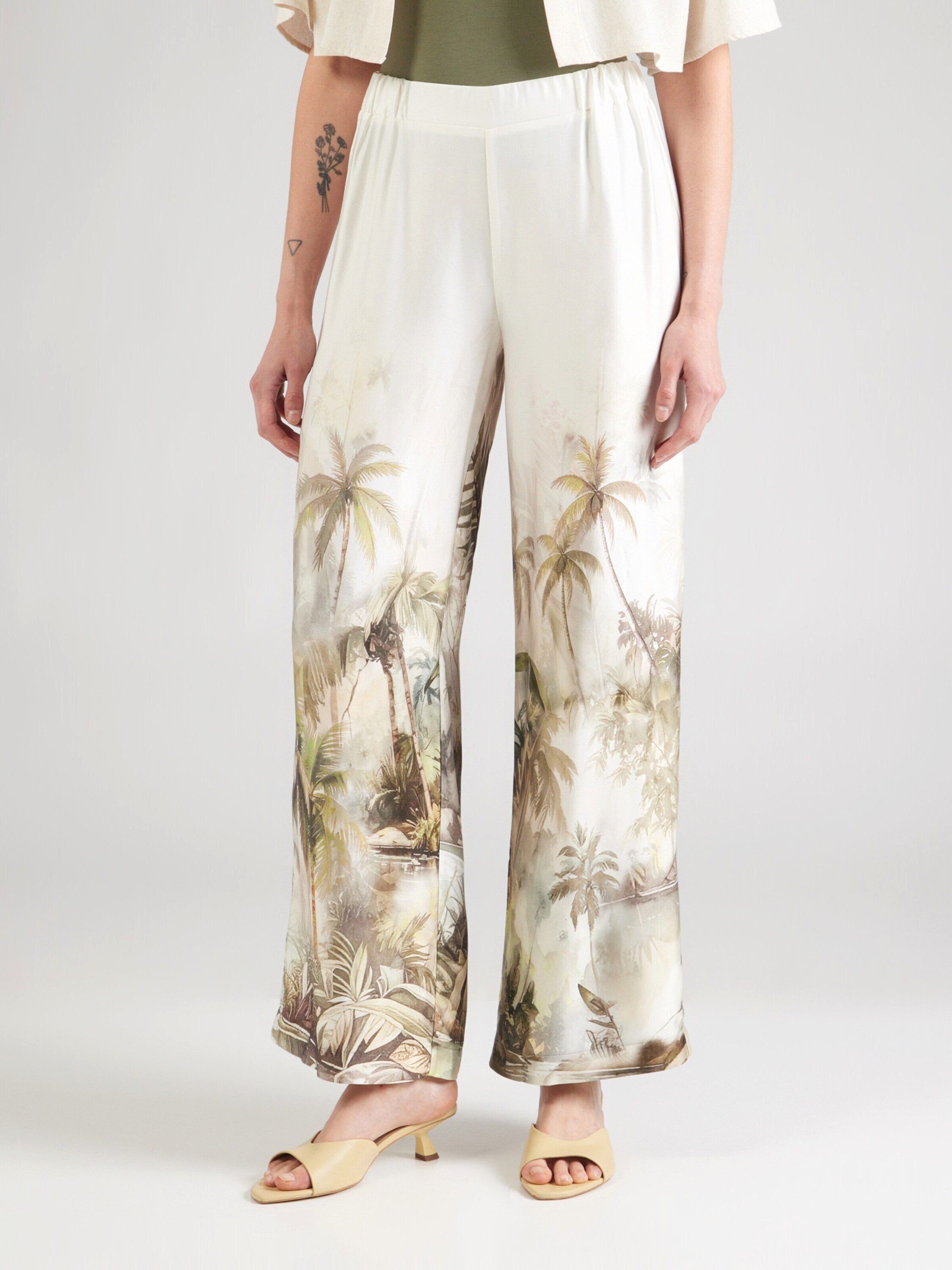 Monari Stoffhose (1-tlg) Drapiert/gerafft