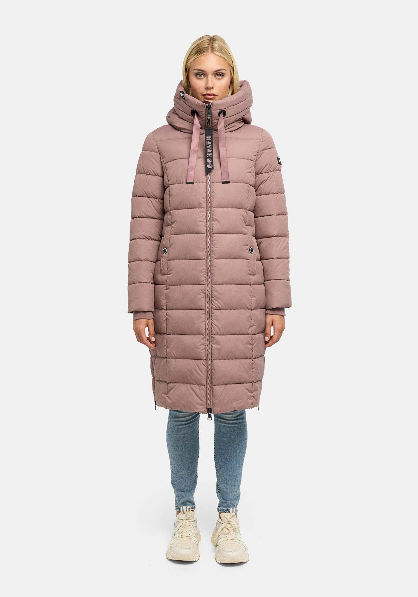 Navahoo Winterjacke Mondmaedchen Extra langer Schnitt mit seitlichen Schlitzen