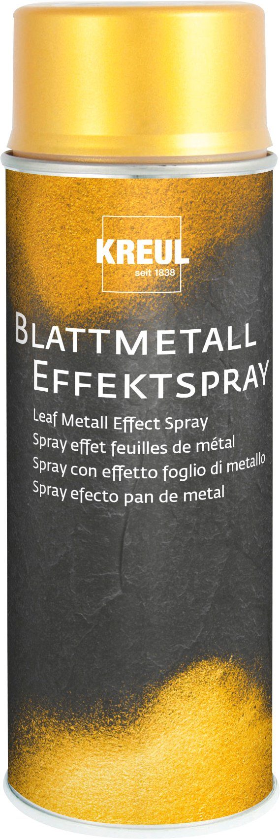 Kreul Sprühfarbe Blattmetall Effect-Spray, Gold ml, 400