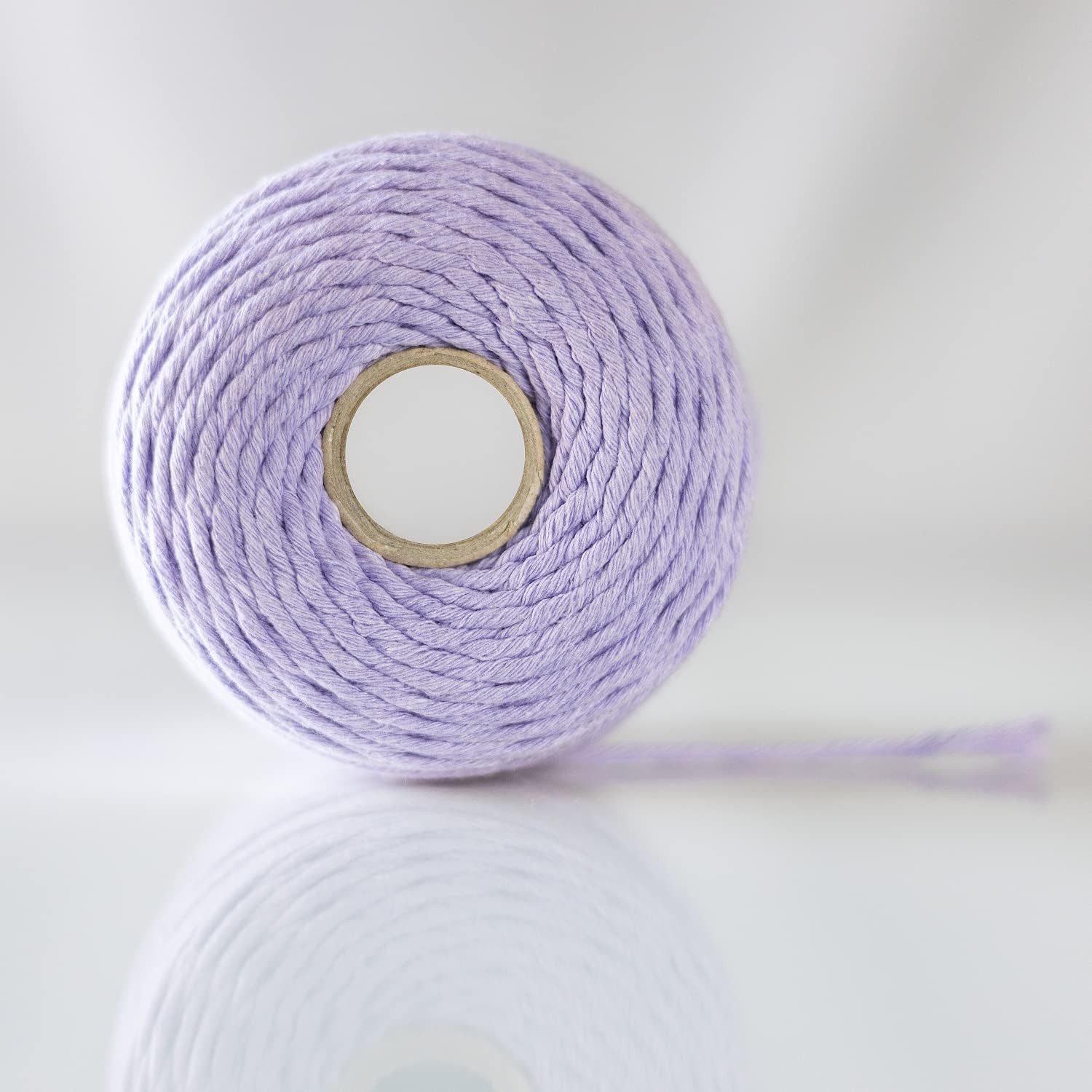 Creative Deco Makramee Garn 2-3 mm Baumwoll Polyester Baumwollkordel Baumwollschnur Nähgarn, 200,00 m, geliefert auf einer Spule