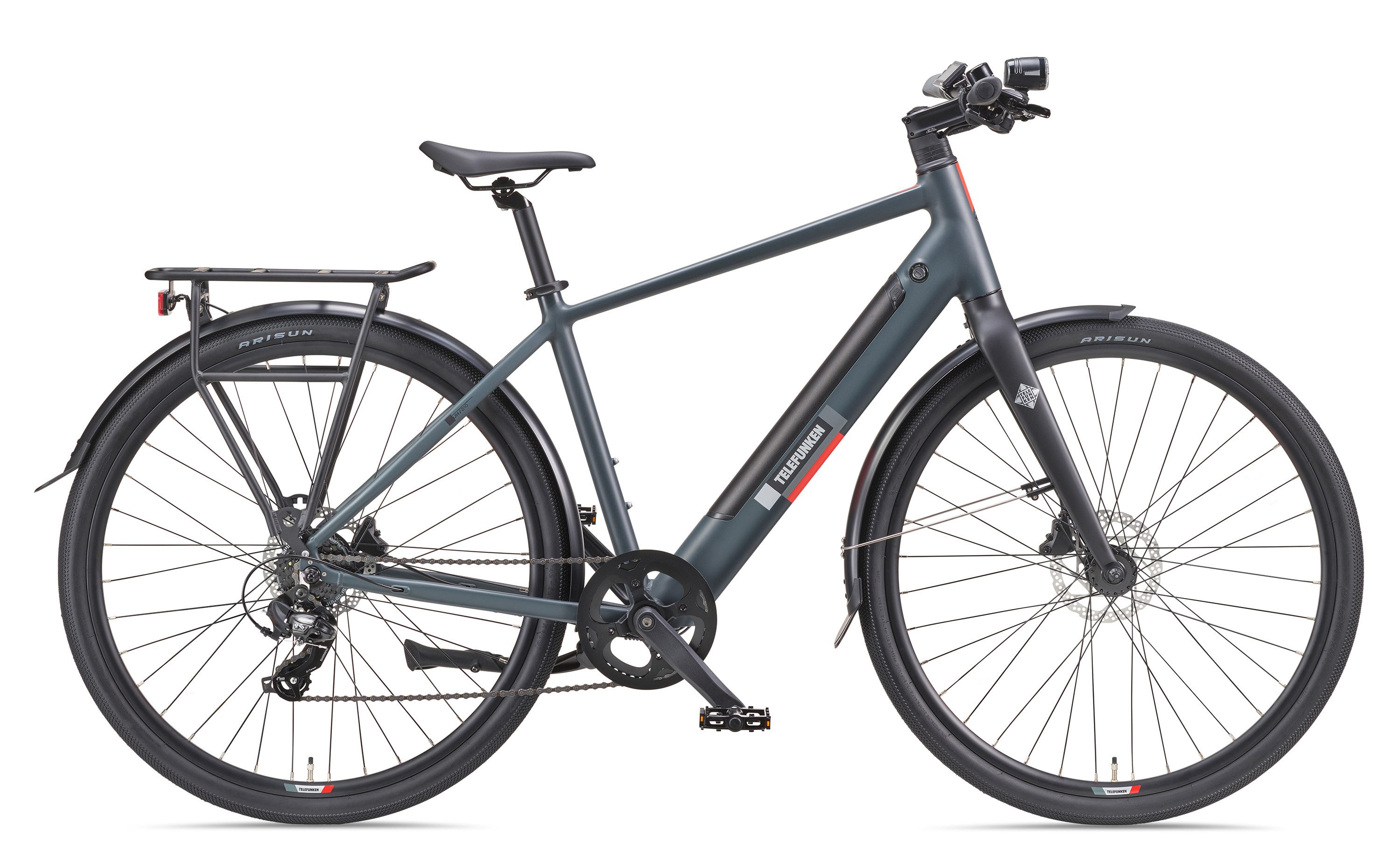 Thumbnail - Telefunken E-Bike Urban UH210 Herren, 7 Gang Shimano, Kettenschaltung, Hinterradmotor, Urban E-Bike 28 Zoll Pedelec mit ...