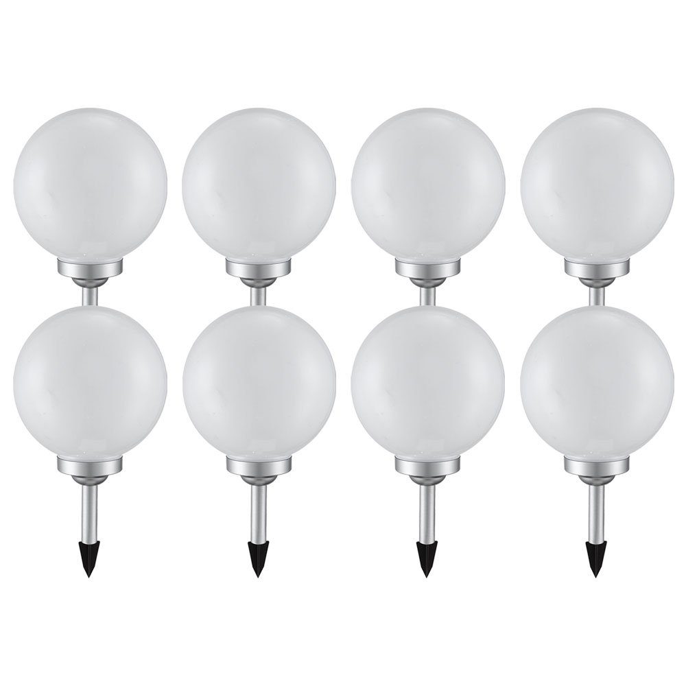 etc-shop LED Solarleuchte, LED-Leuchtmittel fest verbaut, Solarleuchte Kugel Garten LED Gartendeko Solarkugel für Außen 20 cm