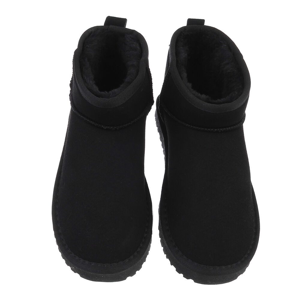 Ital-Design Damen Snowboots Freizeit Snowboots (87283916) Flach Flache Stiefeletten in Schwarz – Bild 4 von 4