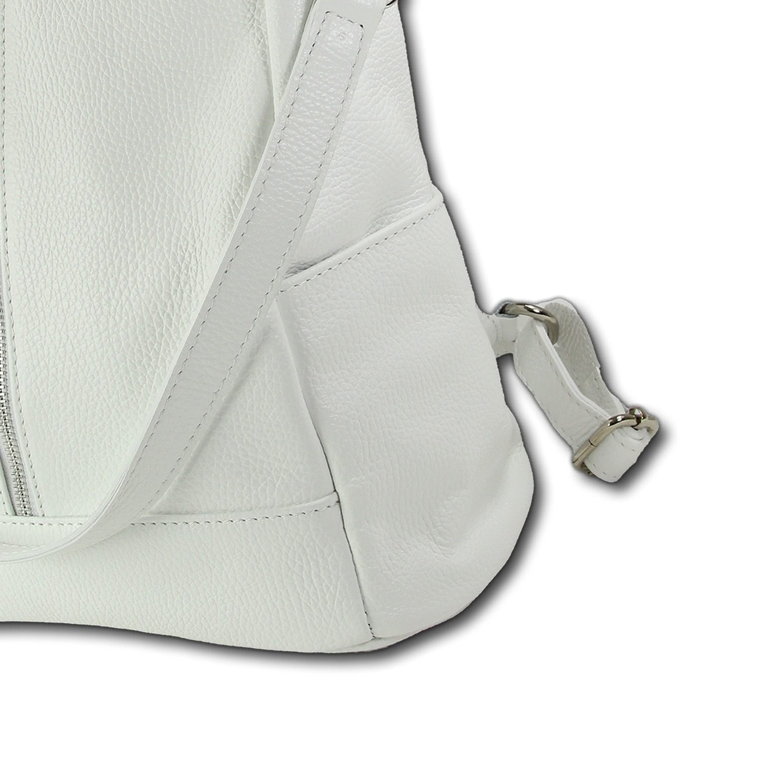 Toscanto Cityrucksack Toscanto Damen Cityrucksack Leder, Damen Cityrucksack Leder, weiß ca. 30cm x ca. 33cm