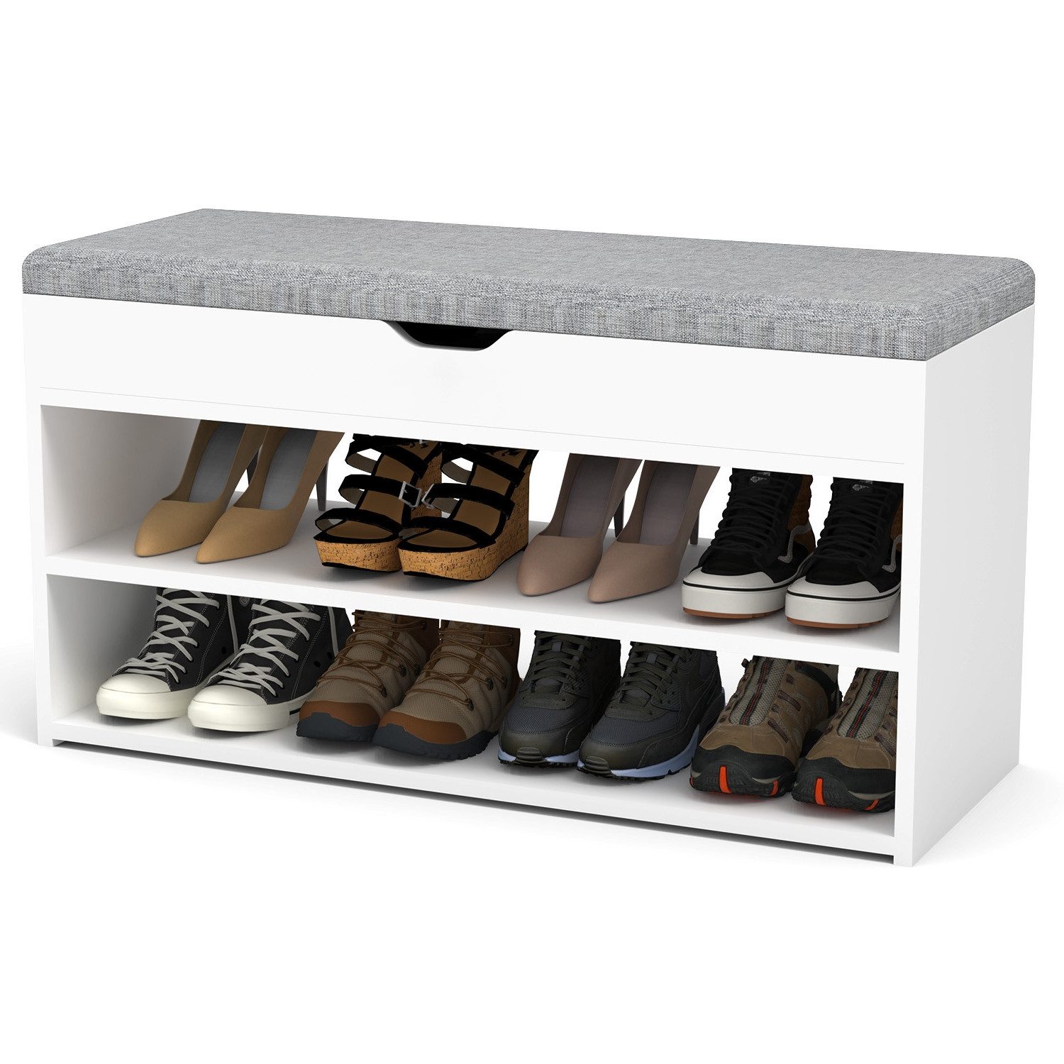 WILGOON Schuhbank Schuhregal mit gepolstertem Kissen, günstig online kaufen