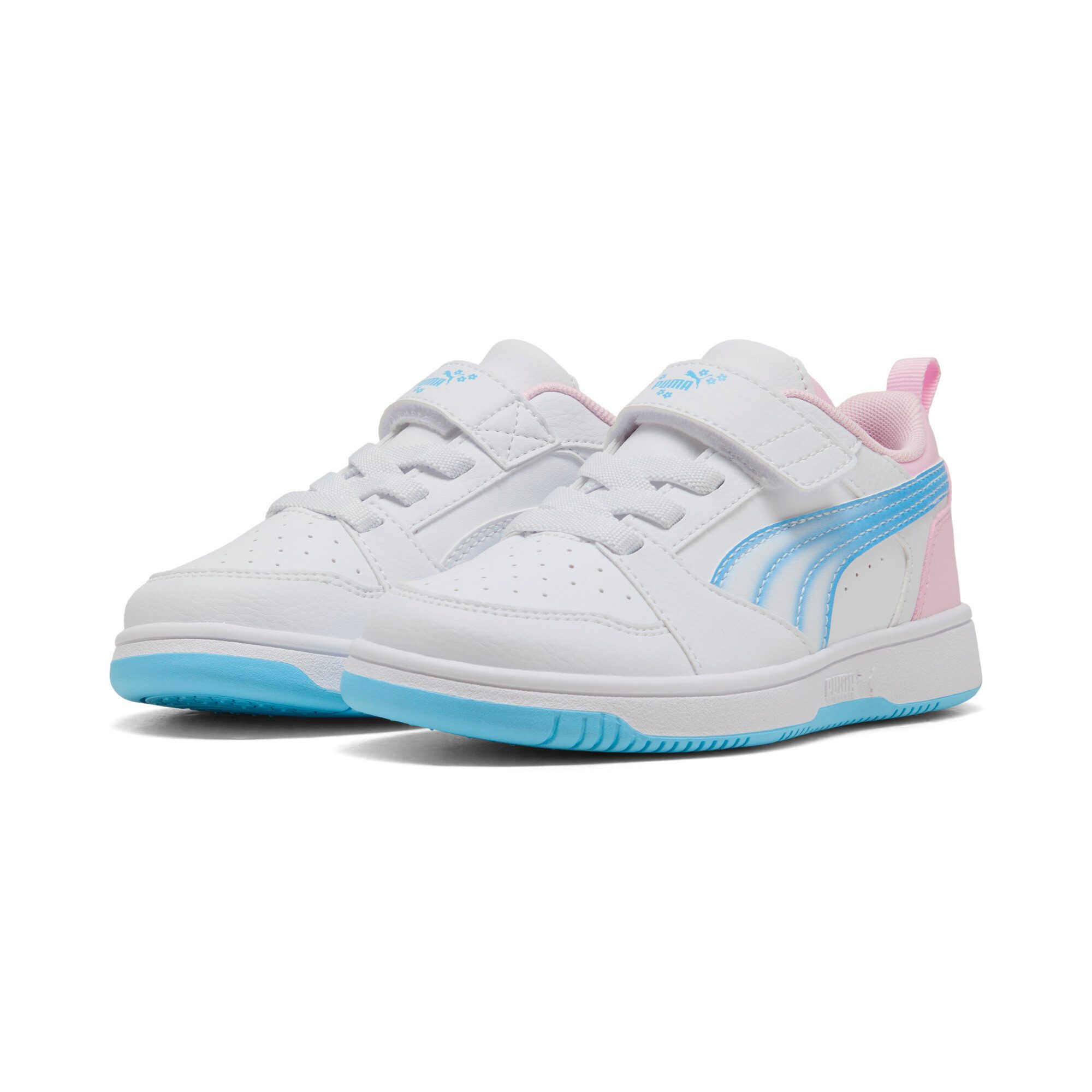 PUMA REBOUND V6 LO JELLY HEAVEN AC+ PS Sneaker für Kinder, mit leicht profilierter Gummilaufsohle