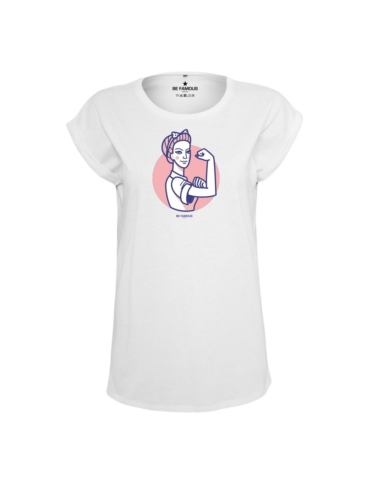 Be Famous Print-Shirt Classic Roll Up STGIR (1-tlg., keine)