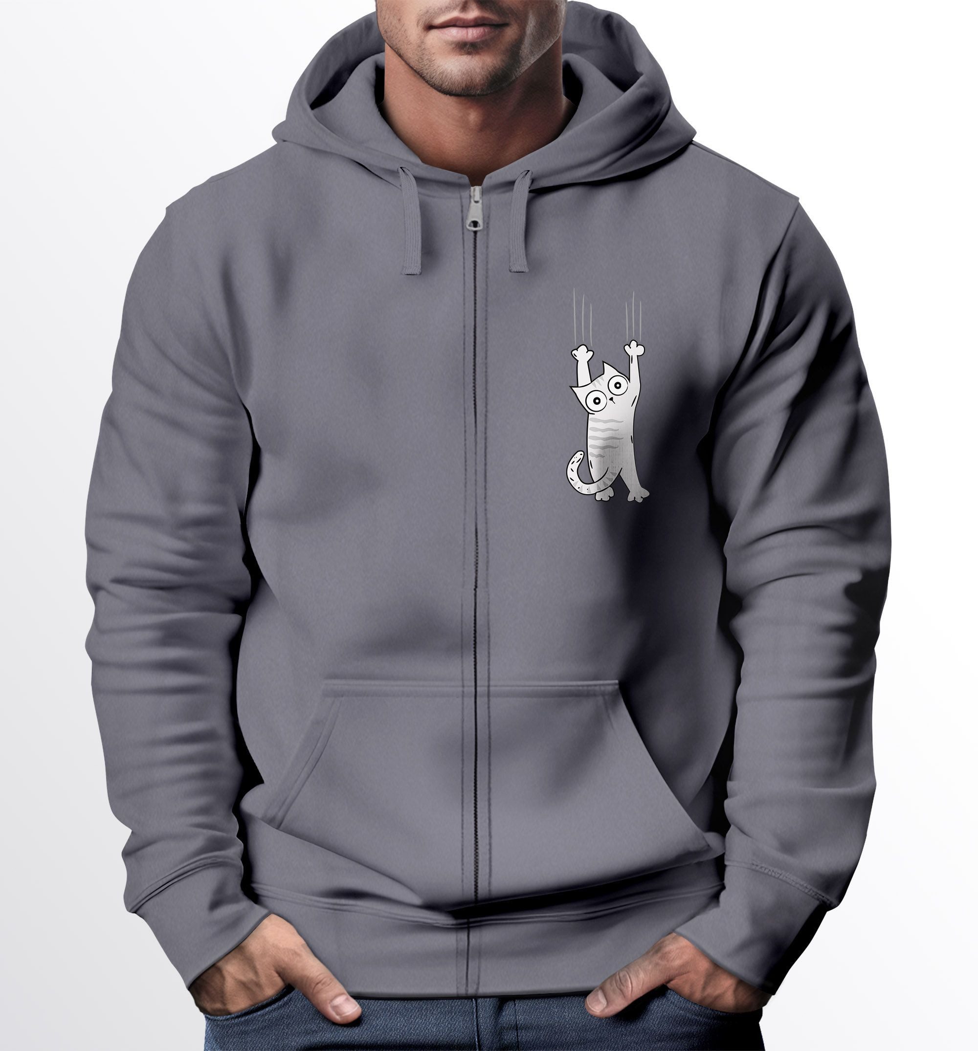 MoonWorks Sweatjacke Zip Hoodie Herren Sweatjacke günstig online kaufen