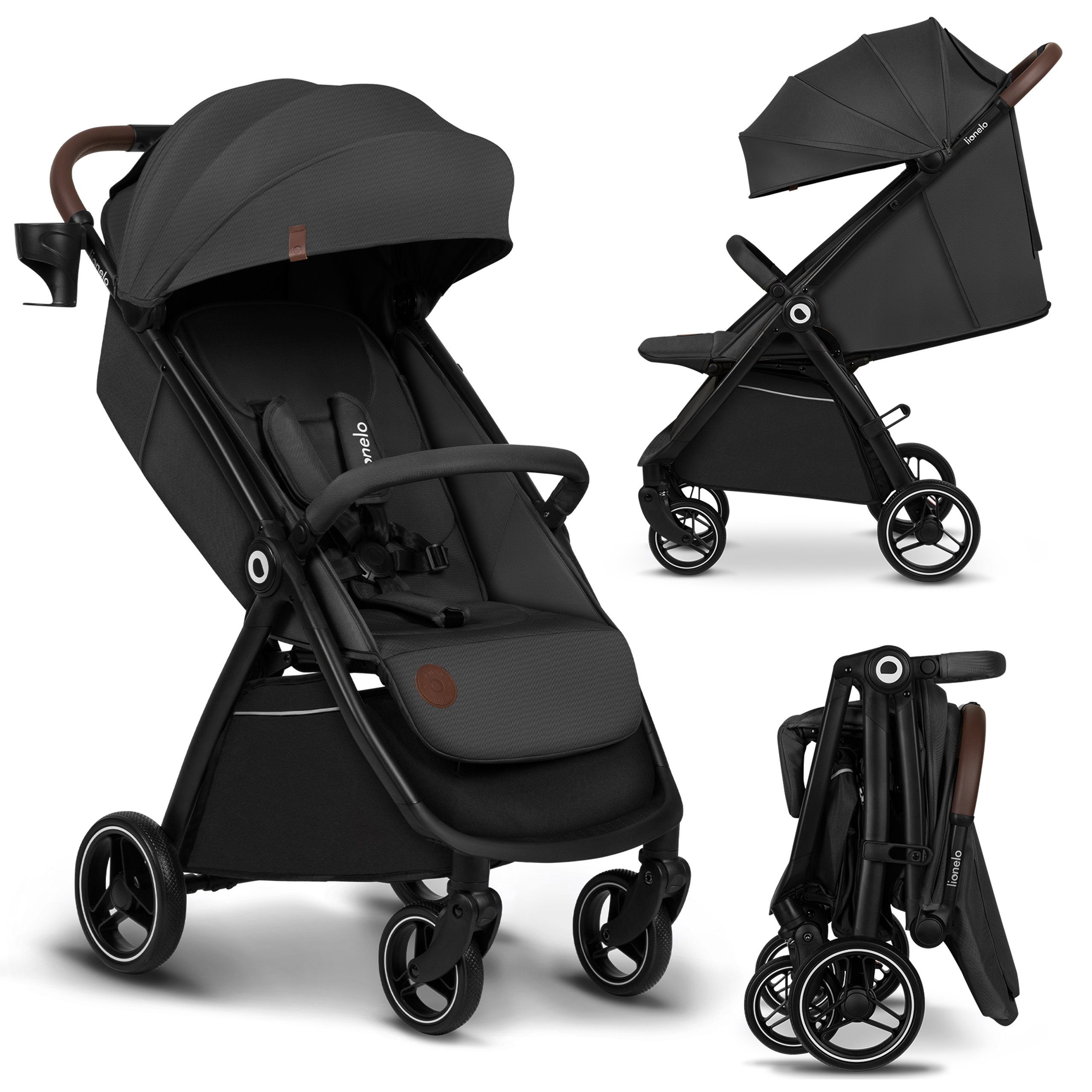 lionelo Kinder-Buggy INGRID, Kompakter / Schönes Design/Multifunktional/ab 6 Monaten