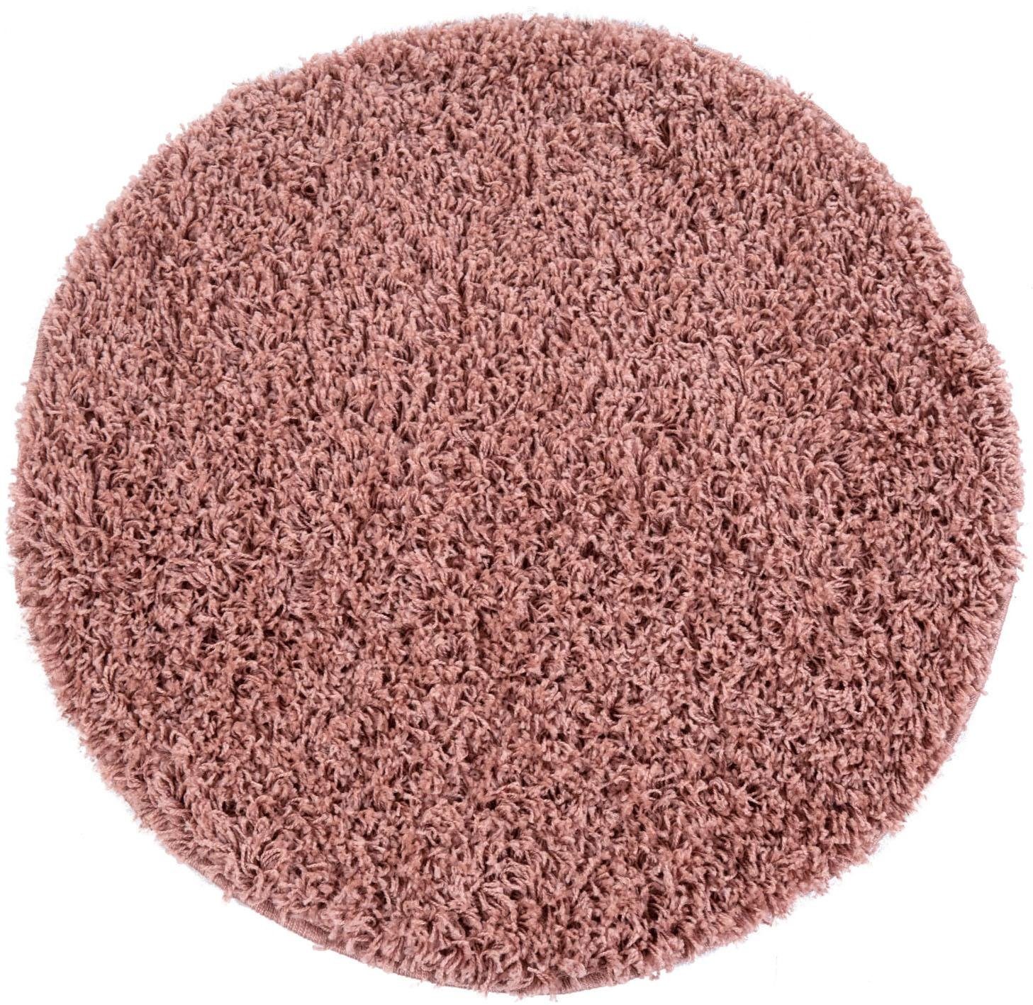 Paco Home Hochflor-Teppich Twister 500, rund, günstig online kaufen