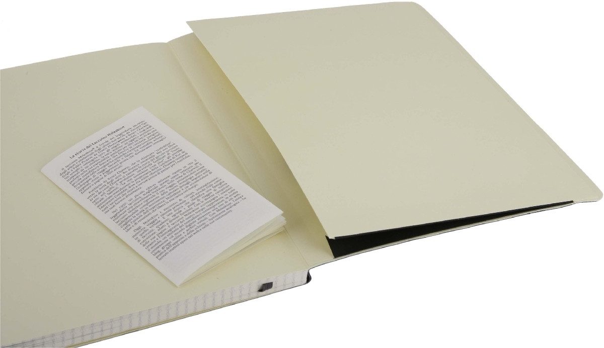 MOLESKINE Notizbuch Notizbuch XL 19x25cm kariert Softcover schwarz