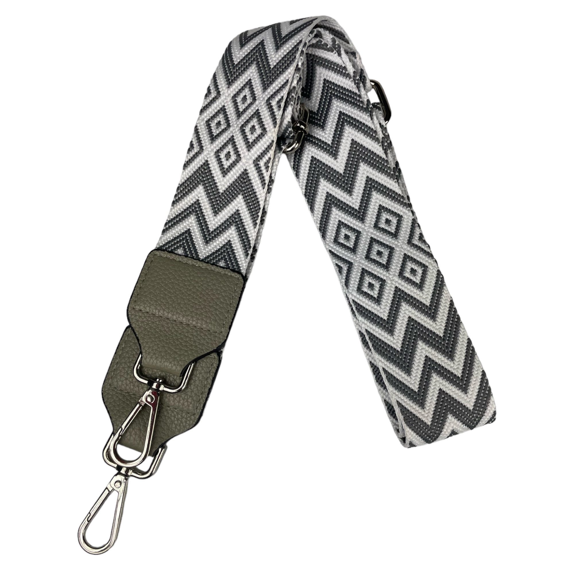 Taschen4life Umhängetasche moderne Bauchtasche Brusttasche Gürteltasche, CrossBody Bag, Bodybag Schultertasche, breiter Muster Stoffgurt/Umhängeband