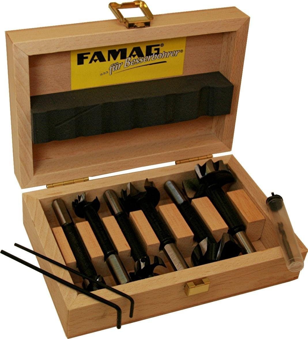 Holzbohrer 5-teilig FAMAG D=16,18,20,22,25mm WS FAMAG Bormax Staketenbohrersatz 2.0