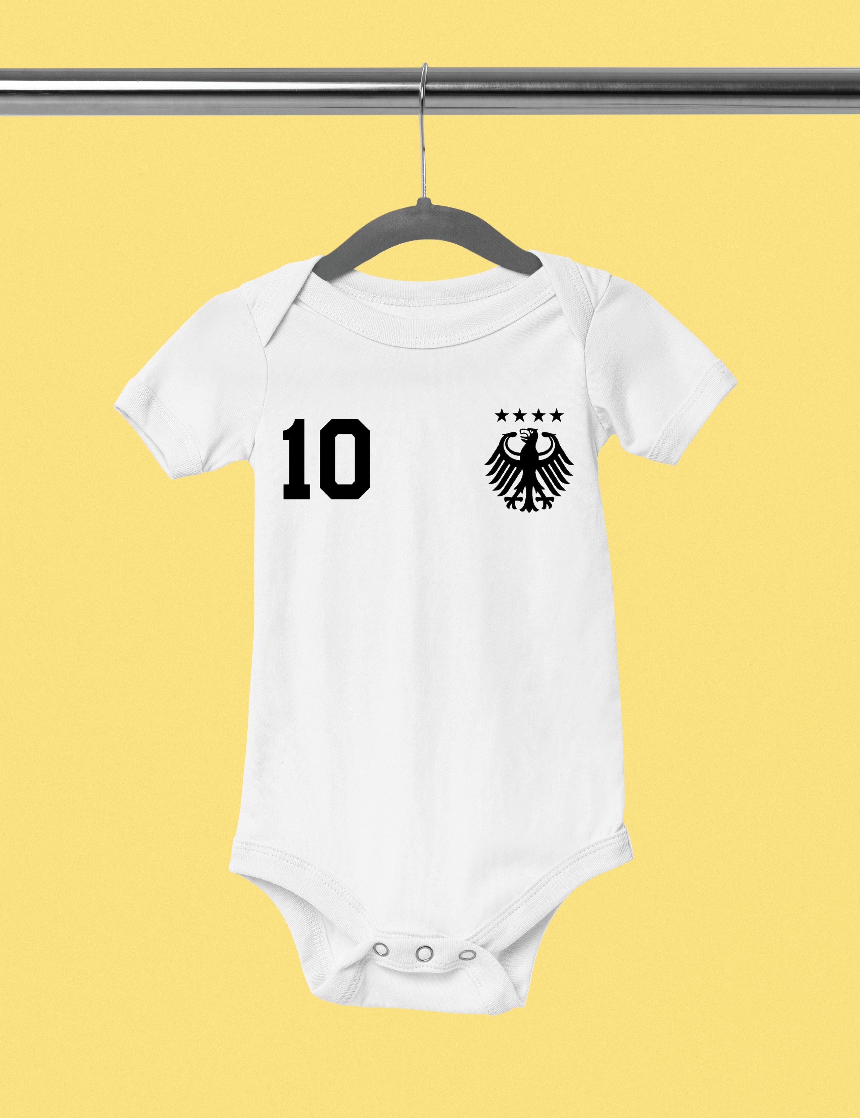 Youth Designz Kurzarmbody Deutschland Kinder Baby Body Strampler mit trendigem Motiv
