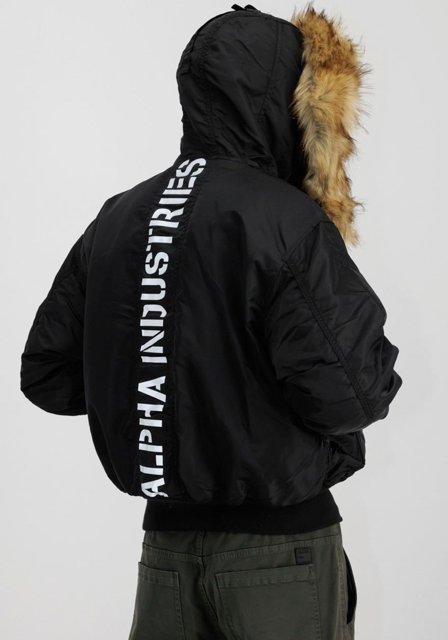 Custom Hooded Alpha black/reflective 45P Bomberjacke Industries