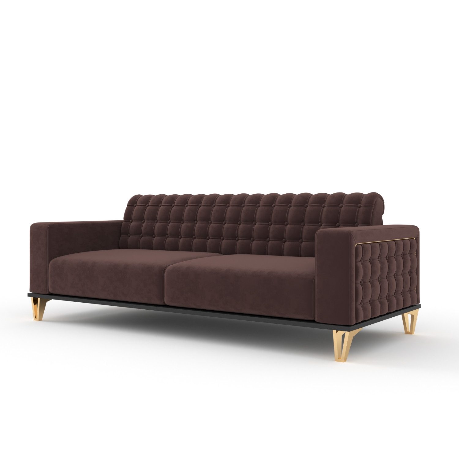 Möbeldreams Chesterfield-Sofa Chesterfield Sofa 3er Sofa * Schlaffunktion * Modern *GRATIS-KISSEN*