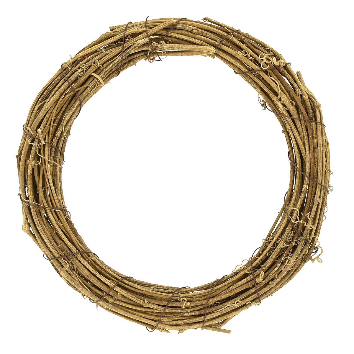 Bastelkranz Dekokranz Rebenkranz Natur Kranz Rohling Ø25cm 4St - DIY Türkranz &