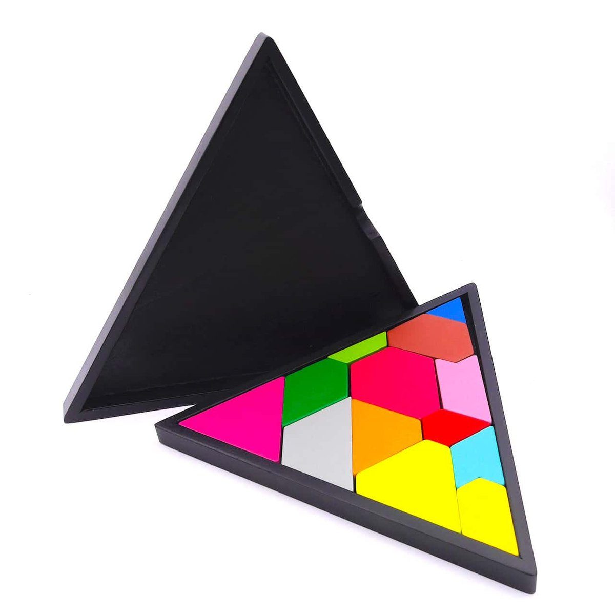 Philos Spiel IQ FIT DREIECK - tolles, buntes Legespiel, Knobelspiel, Holzspiel