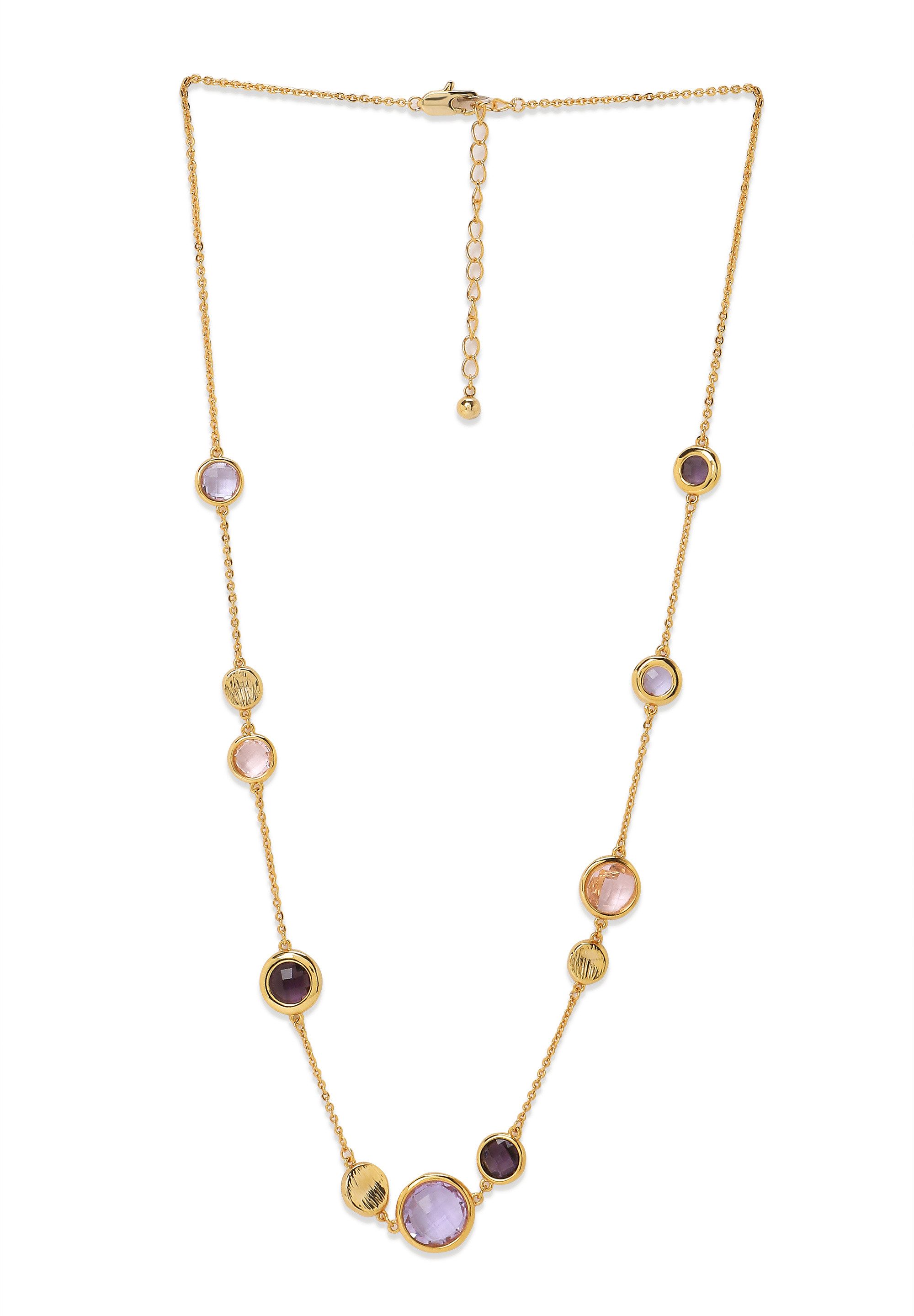 MISH Kette ohne Anhänger Avery, Mehrfarbige Steine, Kabelkette günstig online kaufen