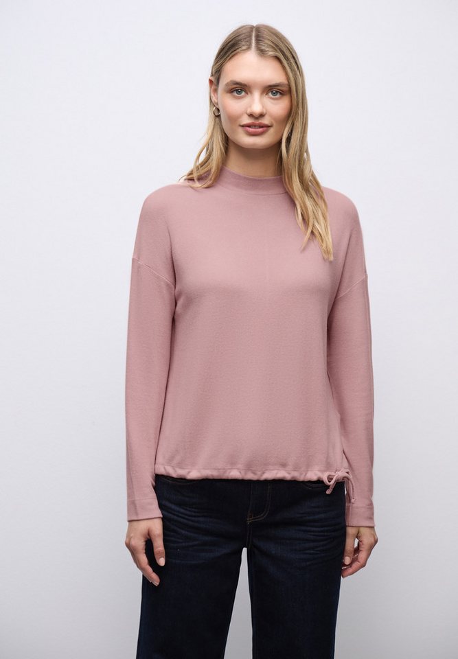 STREET ONE Langarmshirt aus strecthigem Viskosematerial