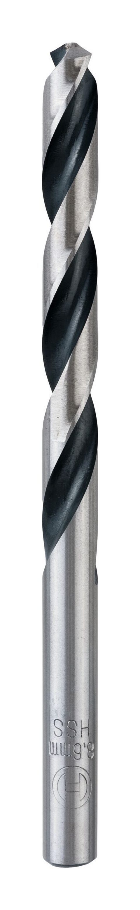 BOSCH Metallbohrer, (10 Stück), HSS PointTeQ (DIN 338) Metallspiralbohrer - 8,6 mm - 10er-Pack