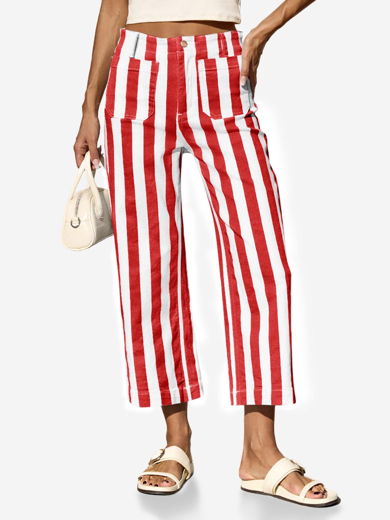 Imily Bela 7/8-Jeans Damen High Waisted Stretched Jeans (Packung, 1-tlg., 1 günstig online kaufen