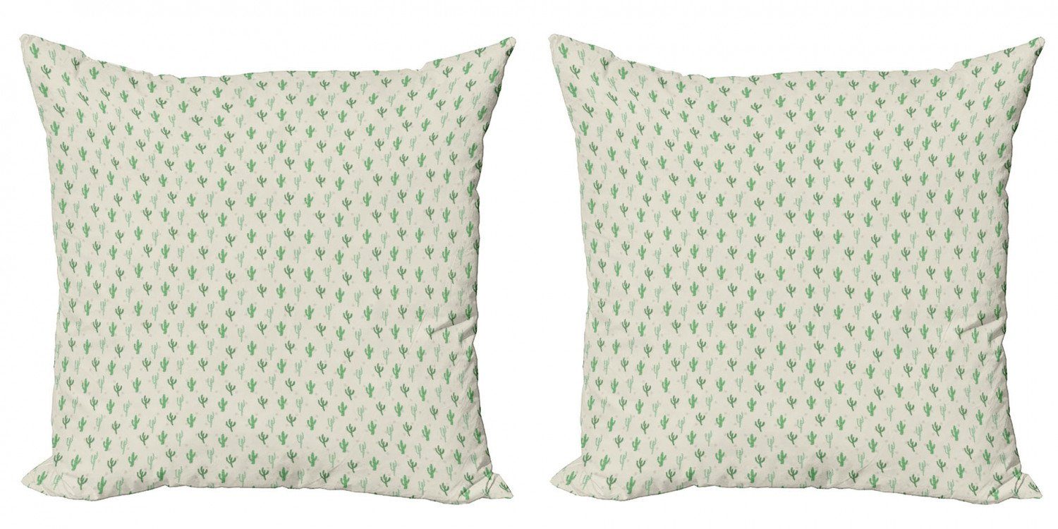 Kissenbezüge Modern Accent (2 Doppelseitiger Cacti Vivid Muster Kaktus Minimal Stück), Abakuhaus Digitaldruck