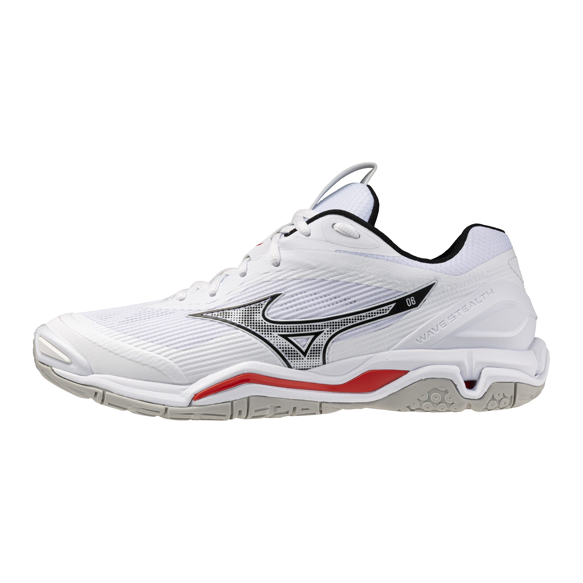 Mizuno WAVE STEALTH 6 LivingCoral/SnowWhite Handballschuh