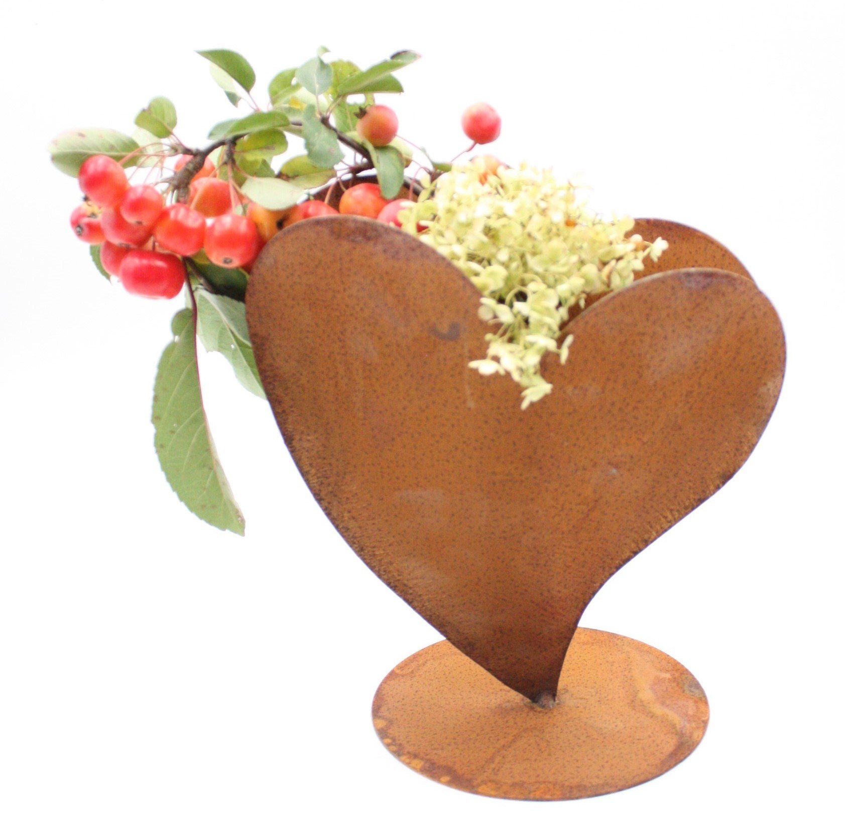 Rostikal Blumentopf Herz Pflanztopf Cortenstahl – Edelrost Gartendeko, Mit günstig online kaufen