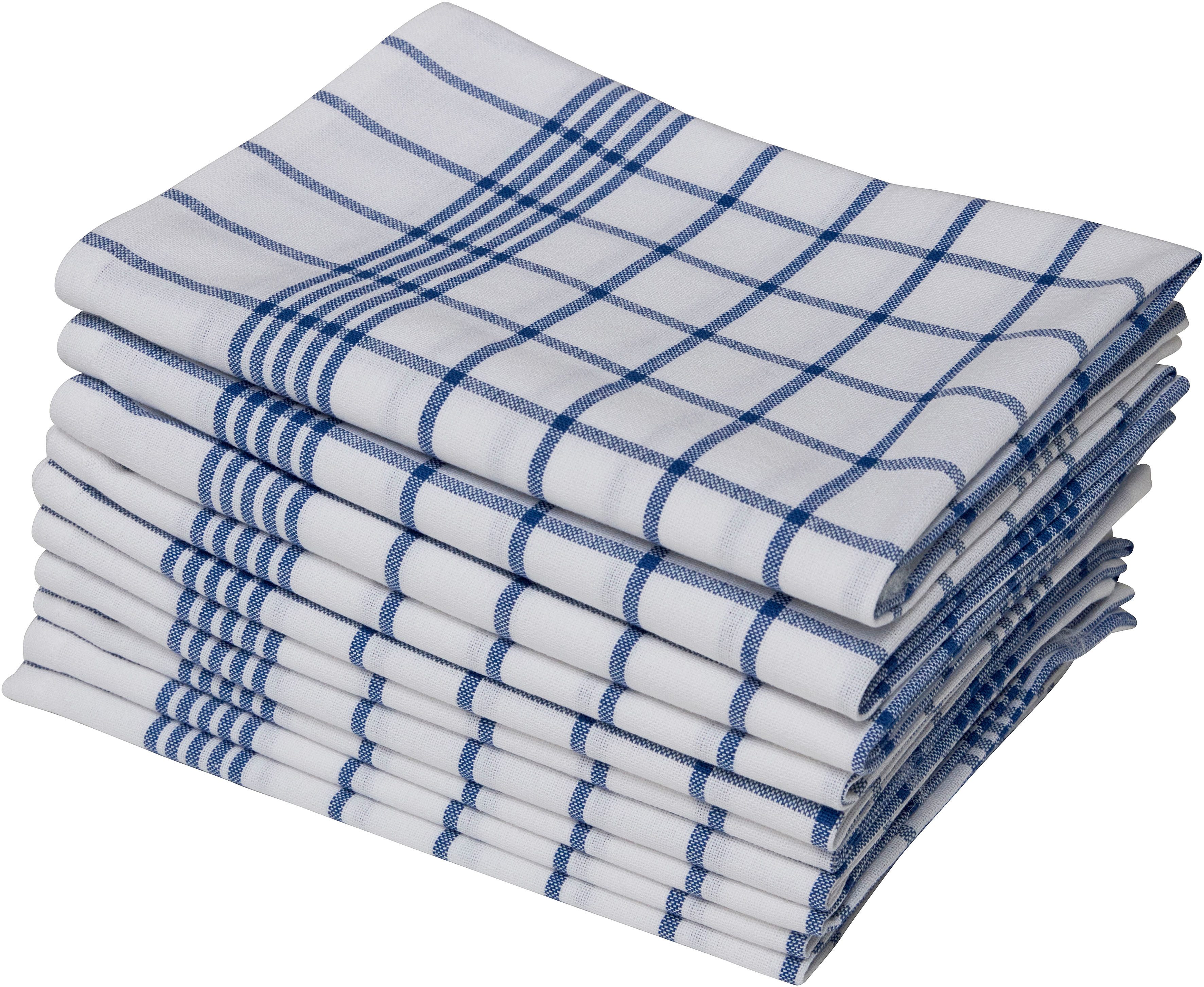 OTTO home Geschirrtuch Vivianne, Exklusiv Deal!, (Set, 10-tlg., 10 Stück), 100% Baumwolle,60×45 cm, blau-/rot-/weiß,10 Stk, Set, weich, saugstark