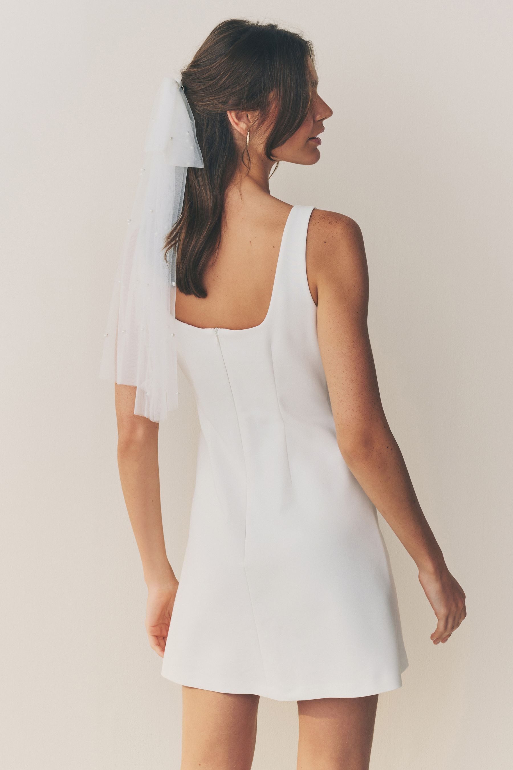 Next Minikleid Minikleid mit Karree-Ausschnitt und Goldknöpfen (1-tlg) günstig online kaufen