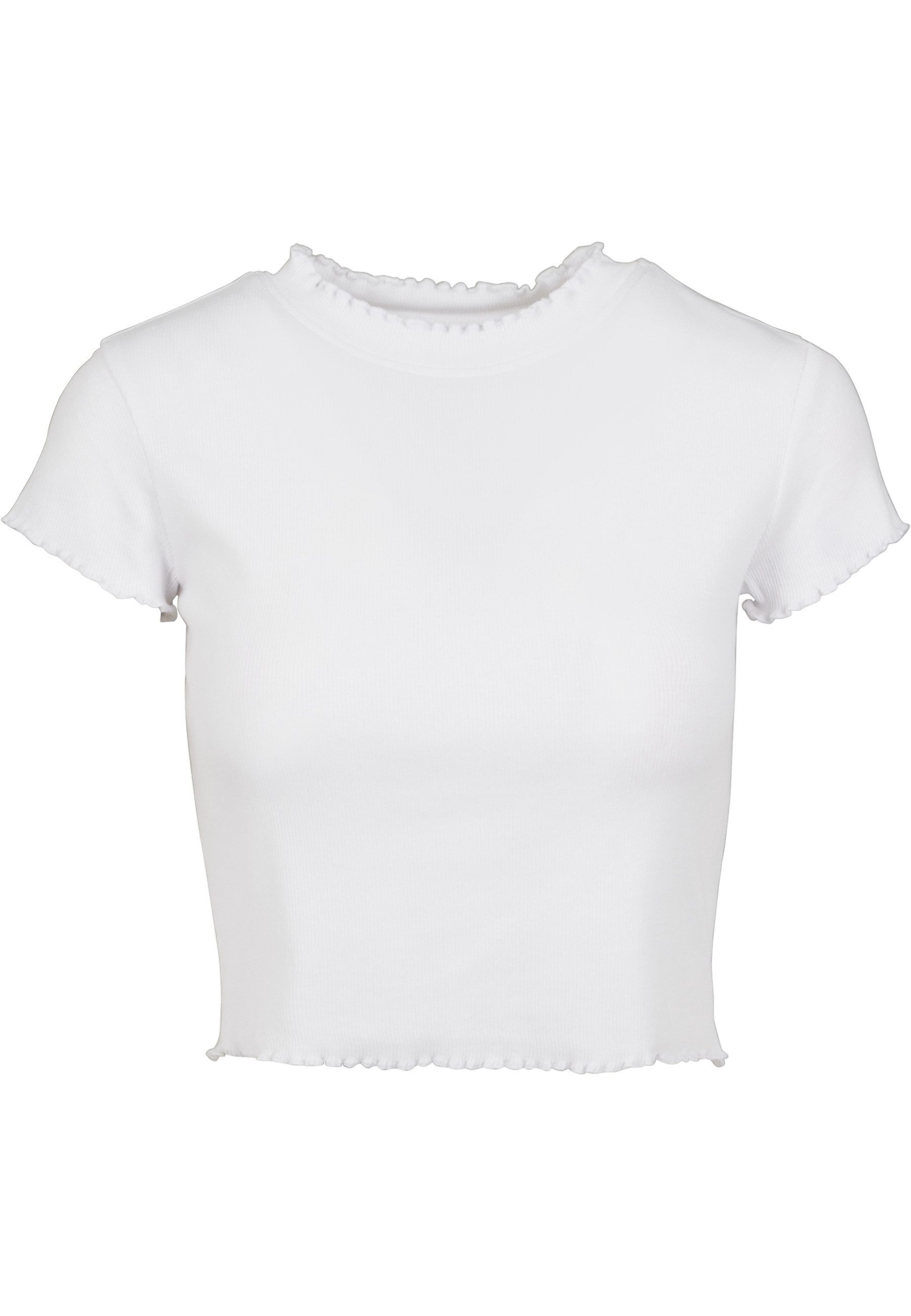 URBAN CLASSICS T-Shirt Urban Classics Damen Ladies Cropped Rib Tee (1-tlg)