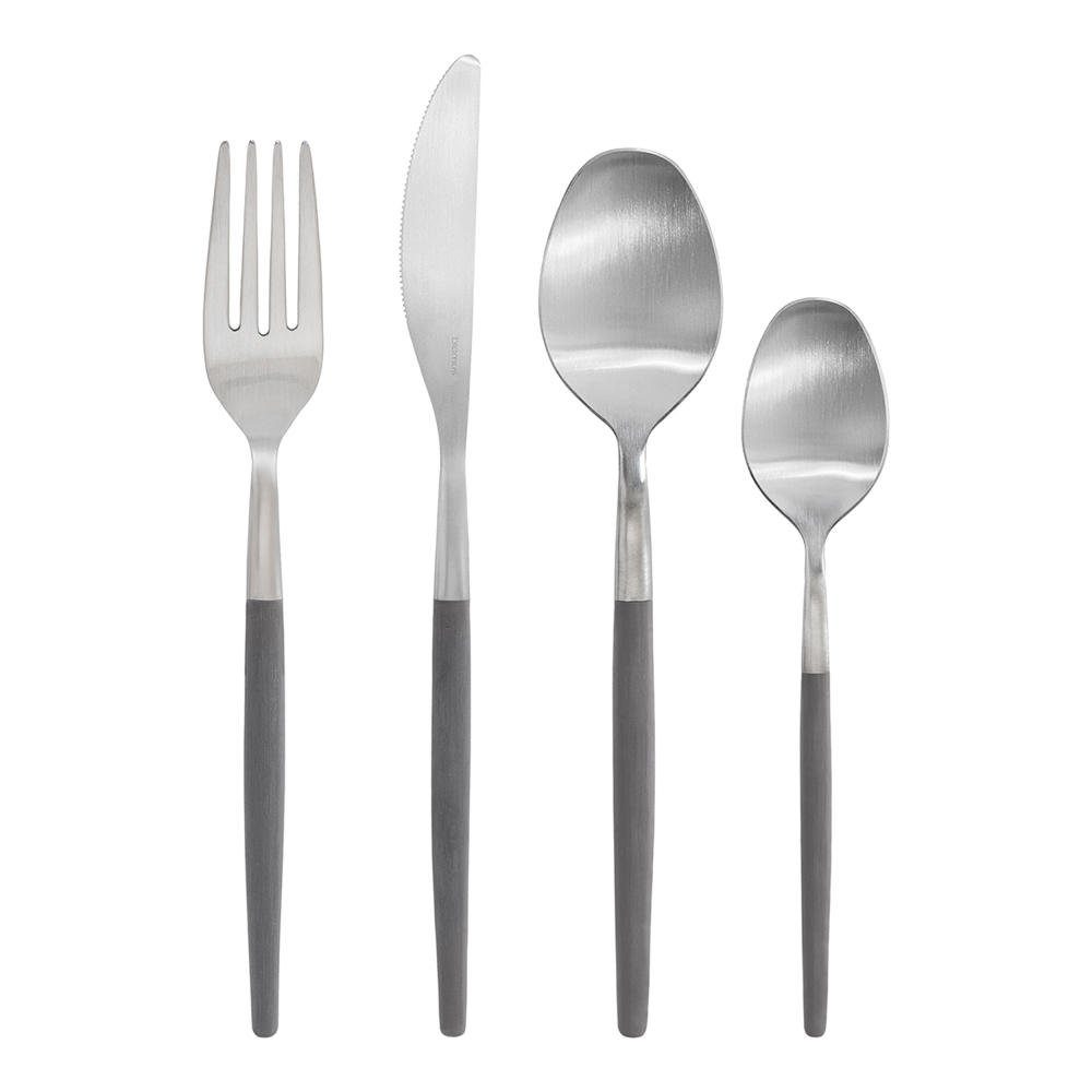 blomus Besteck-Set BesteckSet 16tlg. MAXIME Besteck Löffel Gabel Messer Edelstahl matt (16-tlg), Edelstahl