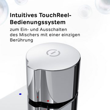 AM.PM Waschtischarmatur Waschbeckenarmatur X-Joy Waschbecken Wasserhahn Bad (Mischbatterie) TouchReel-Bedienungssystem,Badezimmer Badarmatur