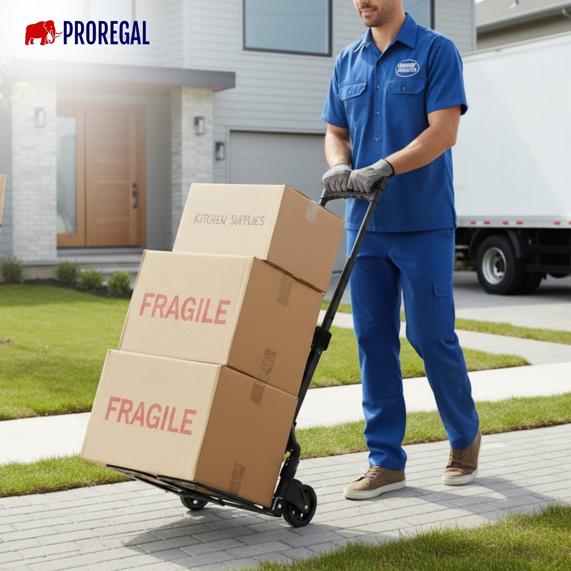 PROREGAL® Sackkarre ELEPHANT mit Profi-Alu-Rahmen klappbar ergonomisch Vollgummibereifung, Klappbare Sackkarre Transportkarre Staplerkarre hohe Traglast – Bild 5 von 5