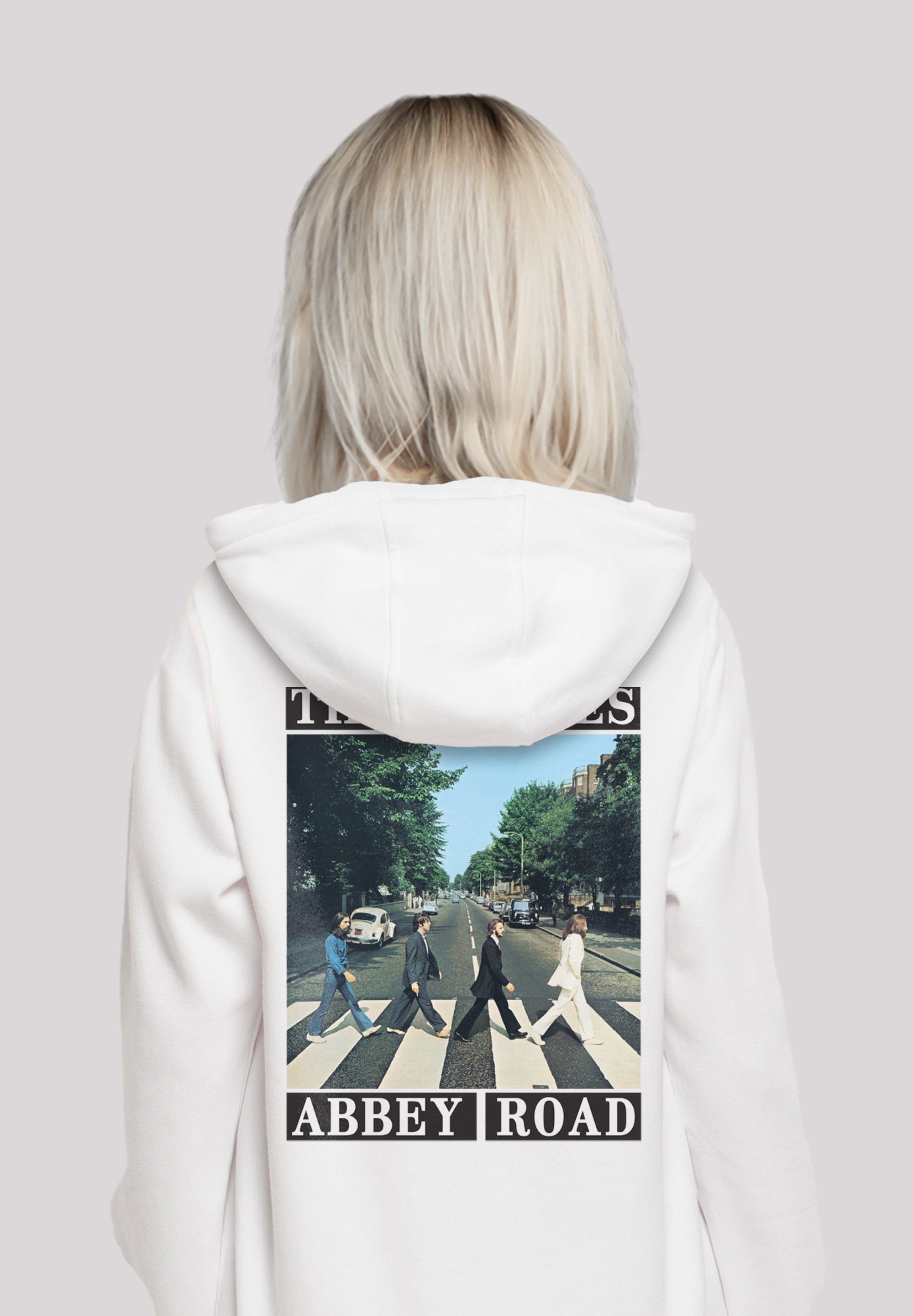 F4NT4STIC Kapuzenpullover The Beatles Abbey Road Rock Musik Band Hoodie, Warm, Bequem weiß
