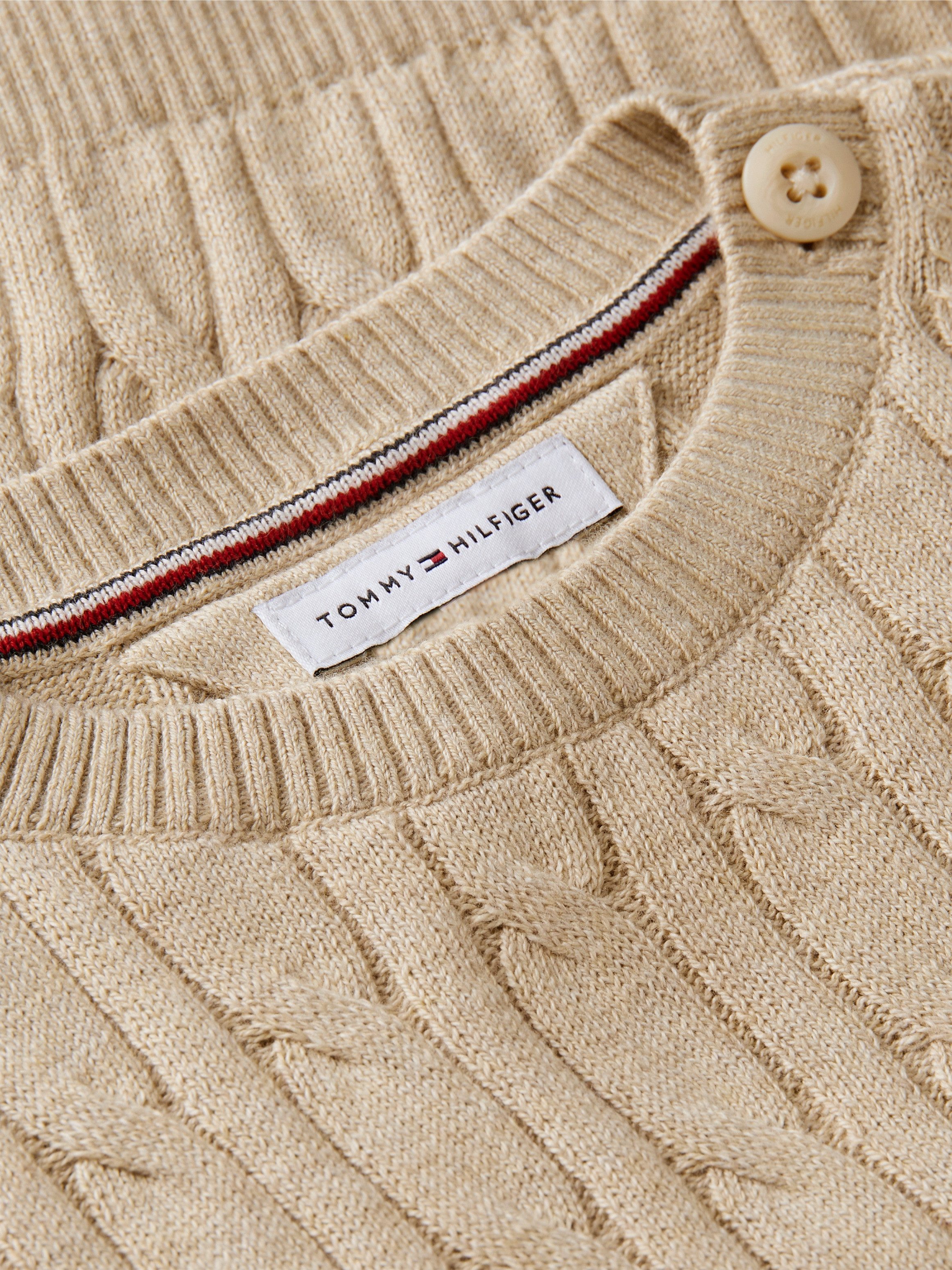 Tommy Hilfiger Strickpullover CABLE SWEATER Regular Fit, für Babys