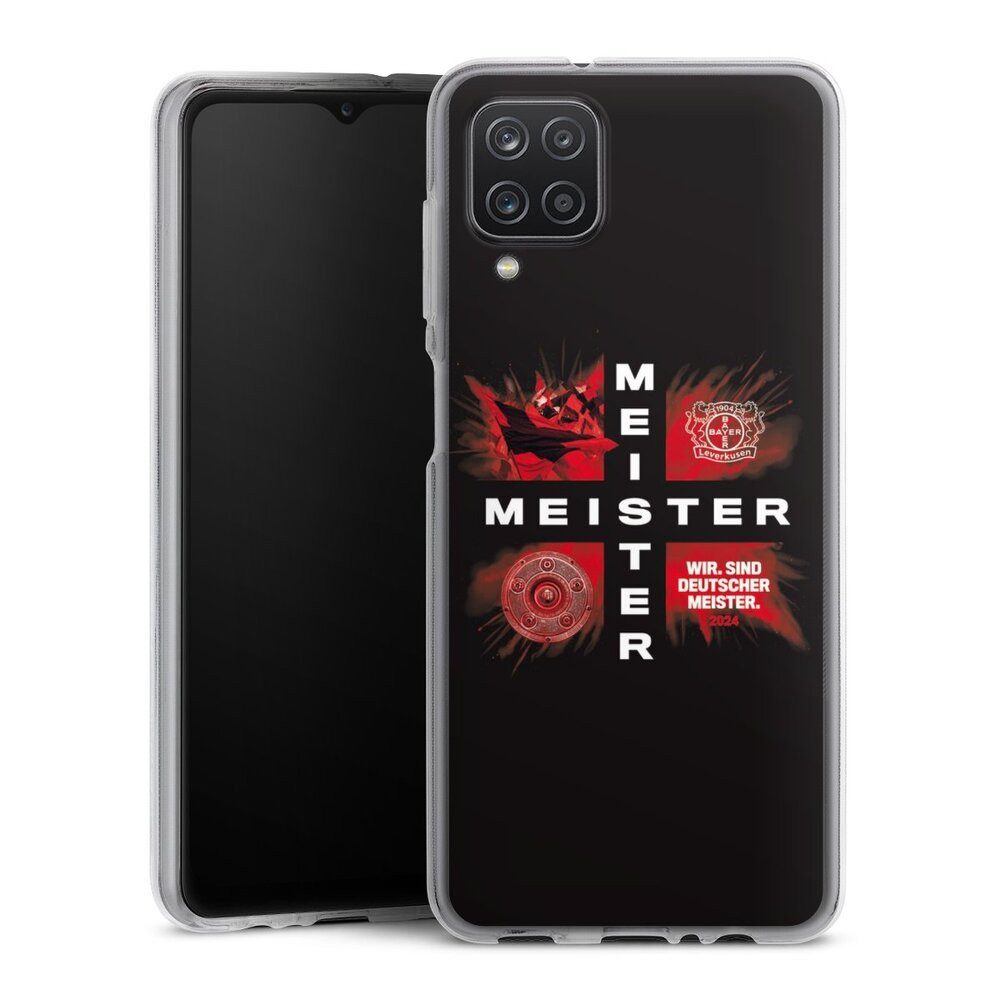 DeinDesign Handyhülle Bayer 04 Leverkusen Meister Offizielles Lizenzprodukt, Samsung Galaxy A12 Silikon Hülle Bumper Case Handy Schutzhülle