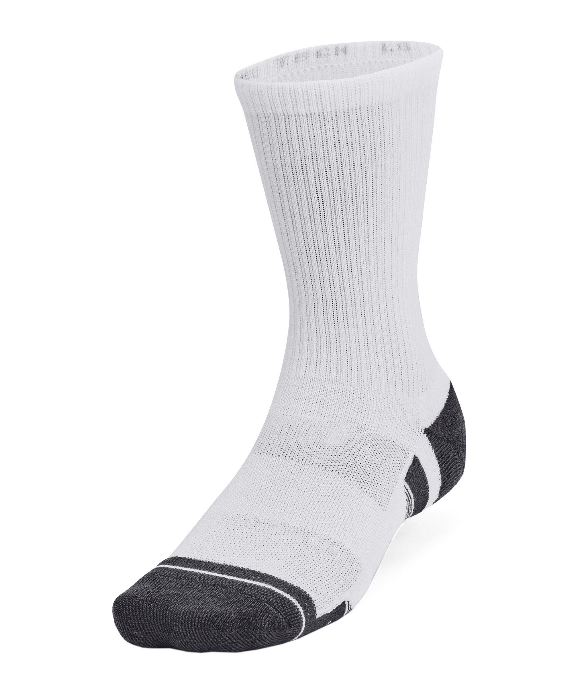 Under Armour® Laufsocken Under Armour Performance Tech High 3er Socken Weiß Atmungsaktivität