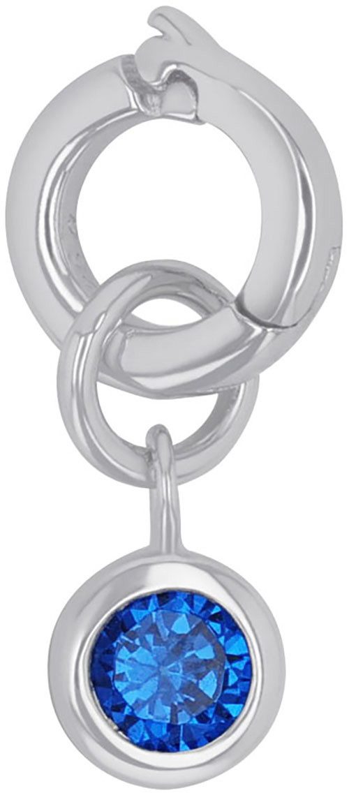 Amor Charm-Einhänger Geburtsstein, mit Zirkonia (synth) oder Stein (synth)