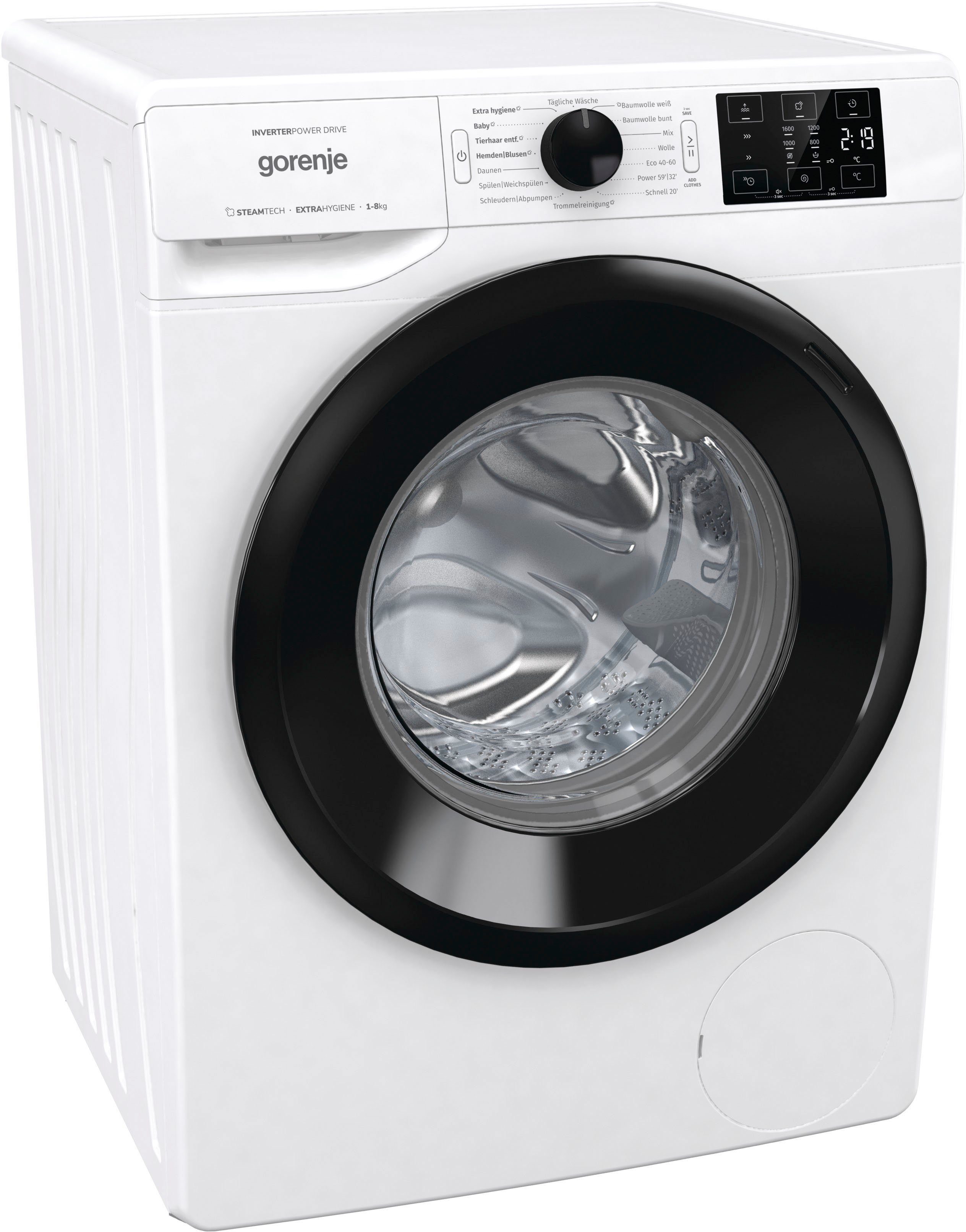 GORENJE Waschmaschine U/min 8 kg, WNEI86APS, 1600