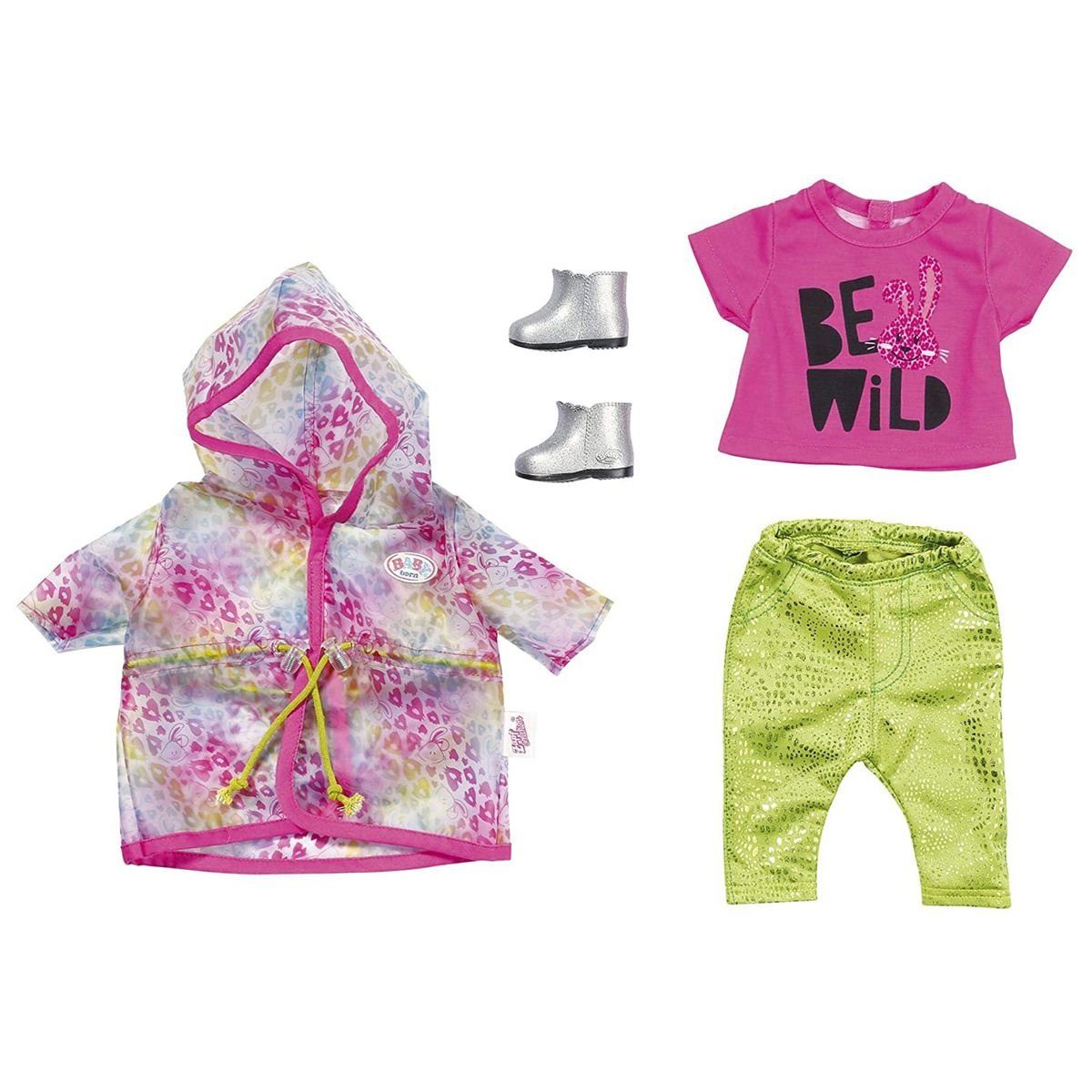 Puppen Accessoires-Set Zapf 828328: BABY born - Sister - Puppenkleidung, Trendiges Regenbogen