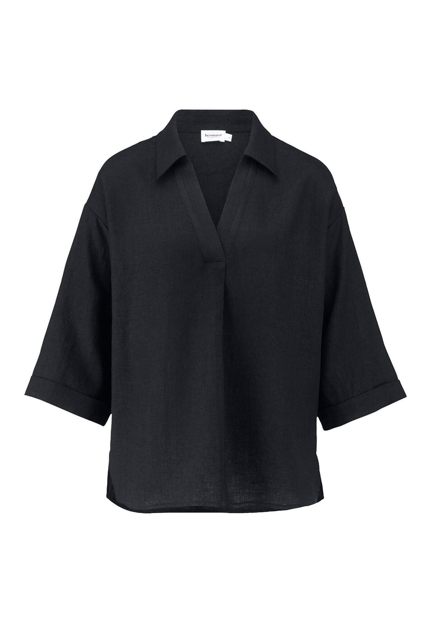 Klassische Bluse aus reinem Leinen
