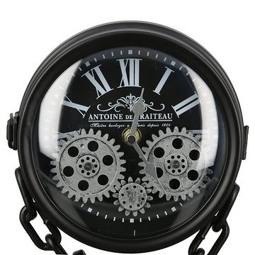 GILDE Uhr GILDE Uhr Chain - schwarz-silber - H. 33cm x B. 18cm