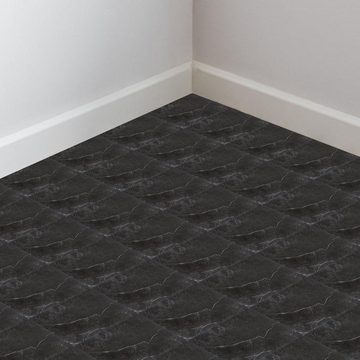 Bettizia Vinylboden Vinylboden,PVC Bodenbelag,Selbstklebende Fliesen,ca.2m²/22 Fliesen, Fußbodenheizung geeignet,schallhemmend