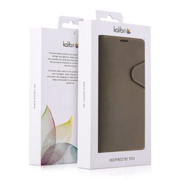 kalibri Handyhülle Hülle für Samsung Galaxy A42 5G, Leder Handyhülle Handy Case Cover - Schutzhülle Lederhülle
