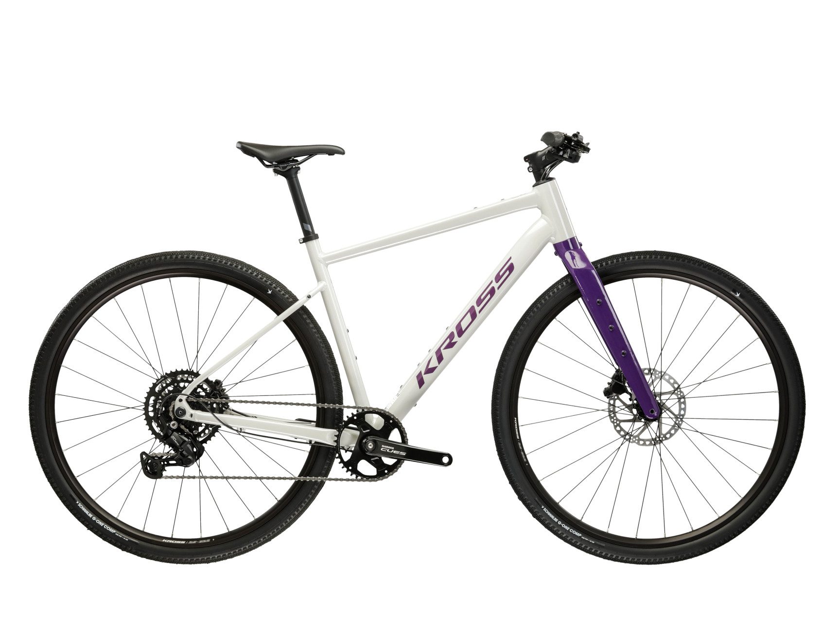 Kross Gravelbike KROSS Gravelbike Esker 1.0 28" grau 18 Gänge Gabel aus Carbon 2026, 18 Gang Shimano CUES U3020 Schaltwerk, Kettenschaltung, Carbon aus Gabel