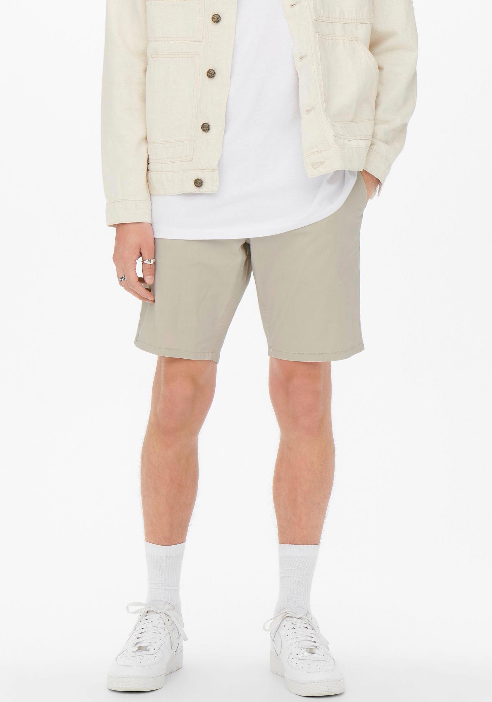 ONLY & SONS Chinoshorts CAM SHORTS hellgrau