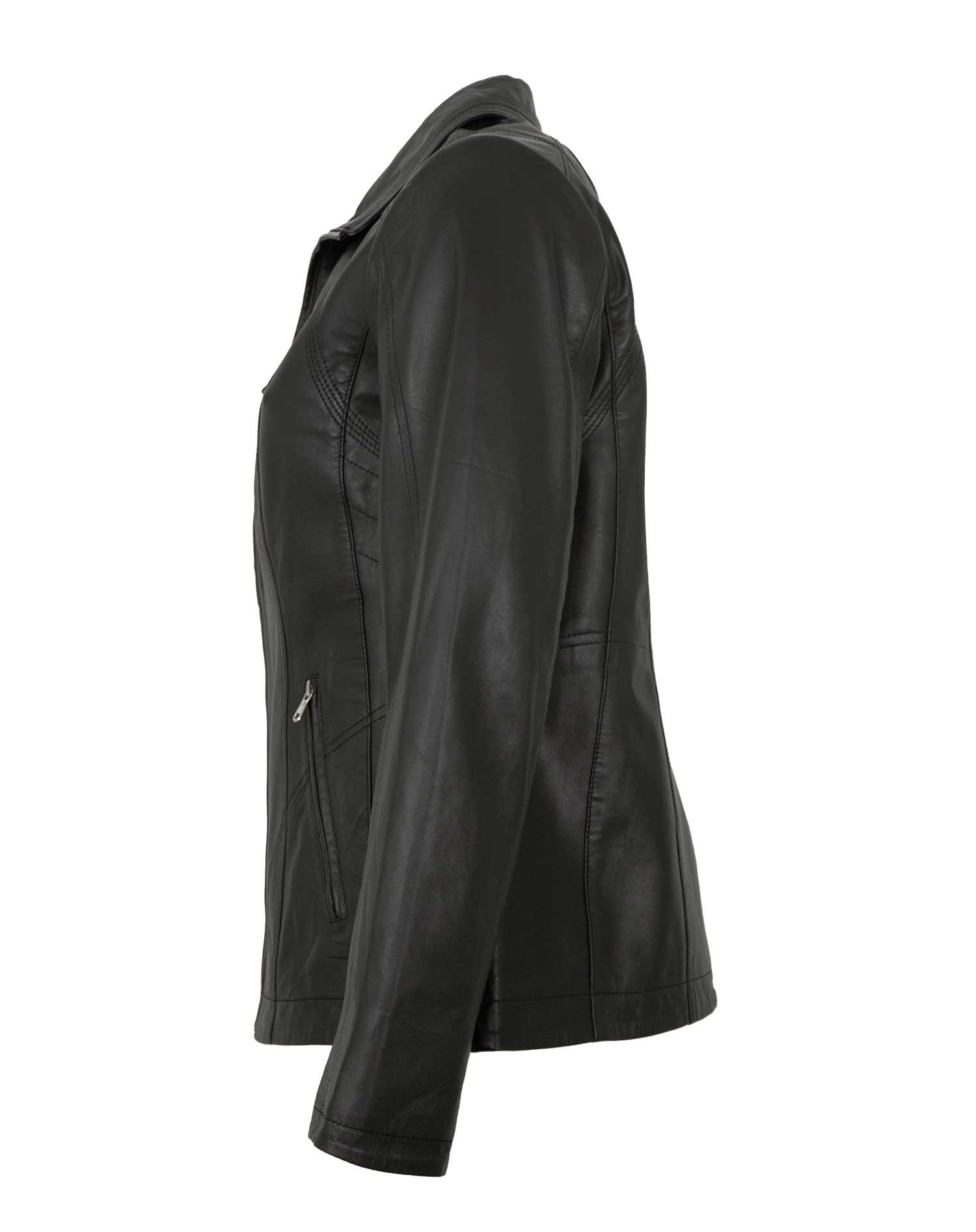 Maddox Lederjacke Paulina MADDOX - Damen Lederjacke Lammnappa schwarz günstig online kaufen