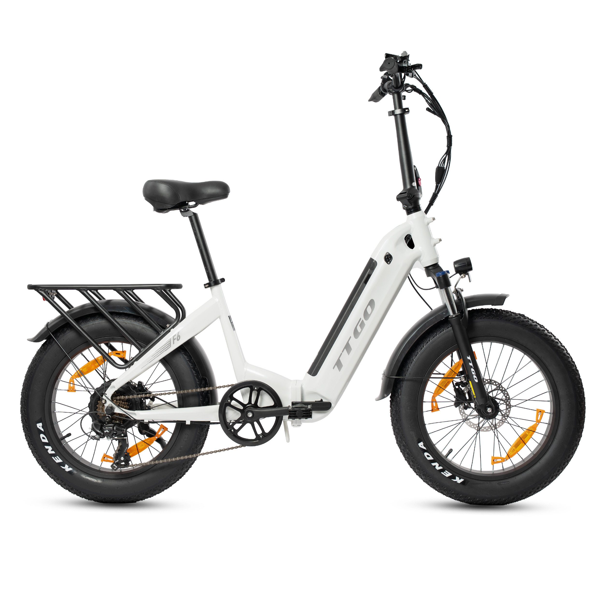 Thumbnail - Vankel E-Bike Klapprad F6 20 Zoll klappbares Fatbike mit 900Wh Akku für Damen und Herren, 7 Gang, Kettenschaltung, Heckm...